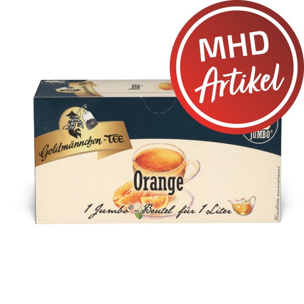 Goldmännchen Tee JUMBO Orange - 20 Beutel - MHD: 30.09.2022