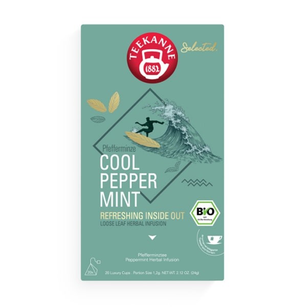 Teekanne Selected Cool Peppermint Luxury Cup - 20 x 1,2 g - MHD: 31.01.2022