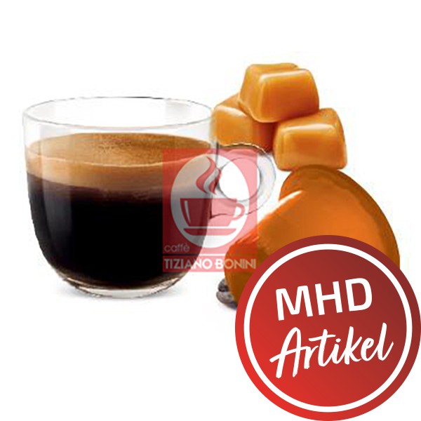 Caffè Bonini Caffè al CARAMELLO / Karamell - 10 Nespresso ®*-kompatible Kapseln - MHD: 16.03.2022