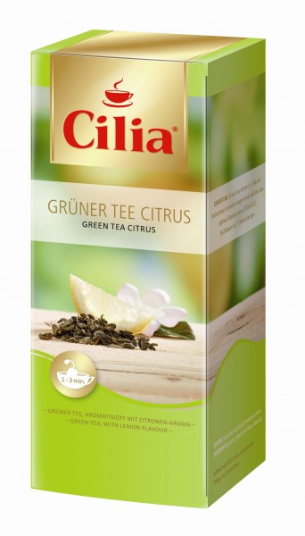 Cilia ® Tee Grüner Tee Citrus ** 25 Teebeutel