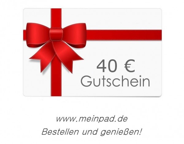 meinpad.de GUTSCHEIN 40,00 Euro Geschenkgutschein - digital