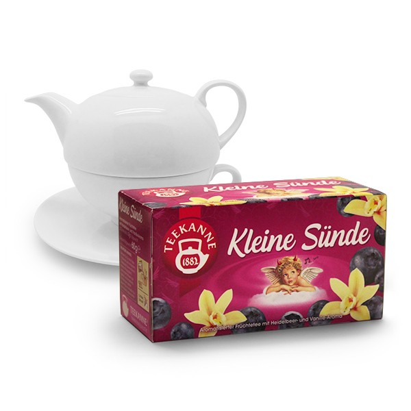 Teekanne Tea for One + Kleine Sünde - 20 Beutel à 3 g