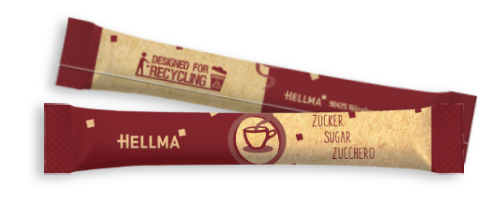 Hellma Zuckersticks 1000 x 4 g in nachhaltiger Verpackung