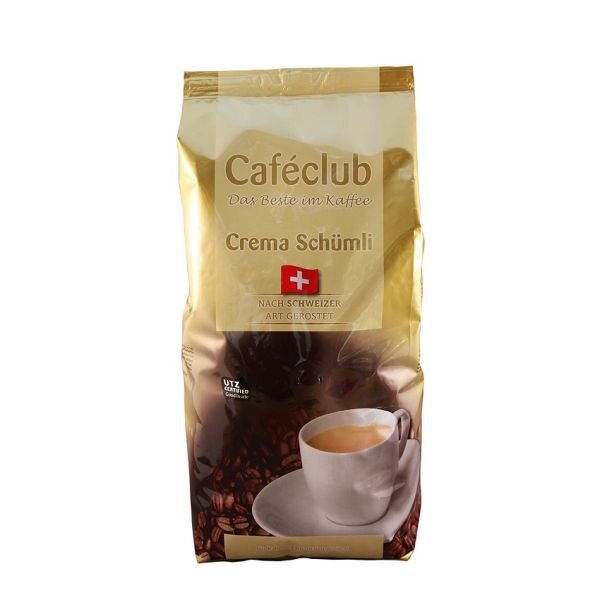 Caféclub Kaffeebohnen Crema Schümli - MHD: 11.08.2026 !! (1000 g)