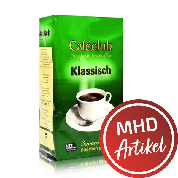 Caféclub Klassisch - Filterkaffeee gemahlen - MHD: 29.10.2026 !! (500 g)