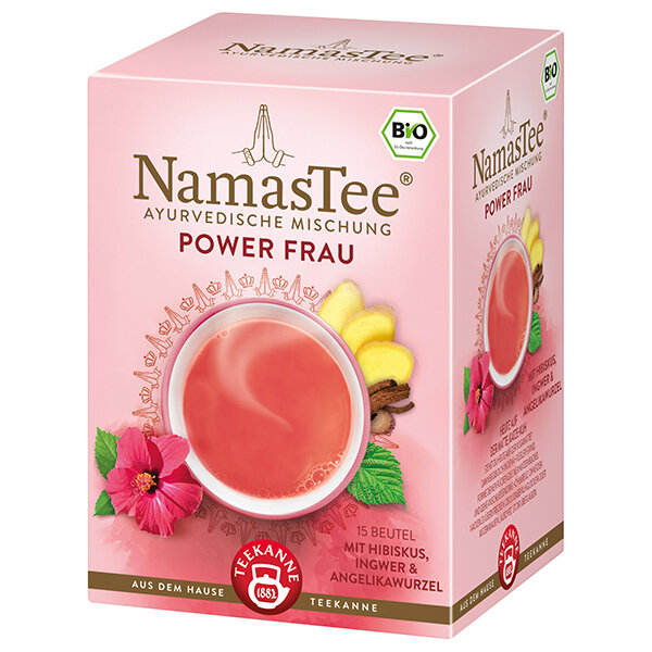 Teekanne NamasTee - "POWER FRAU" Ayurvedische Mischung - 15 Teebeutel à 1,8 g