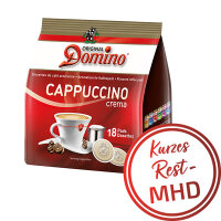 Domino® CAPPUCCINO - MHD: 30.11.2026 !!! - 18 aromatisierte Kaffeepads