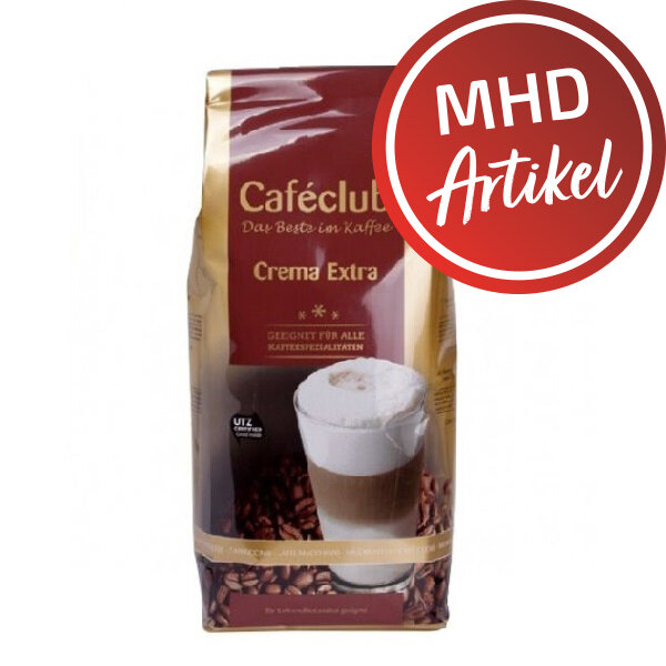 Caféclub Kaffeebohnen Crema di Crema - MHD 13.05.2026 !!! (1000 g)