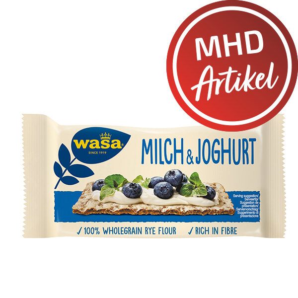 Wasa Milch & Joghurt - Knäckebrot - MHD: 31.05.2025 !!! (120 Stück)