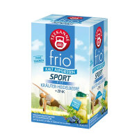 Teekanne FRIO Sport Fit Kräuter-Heidelbeer + Zink - MHD: 31.07.2024 ! (18 Beutel)