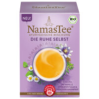 Teekanne NamasTee - "DIE RUHE SELBST" Ayurvedische Mischung - MHD: 30.06.2024 (15 Teebeutel à 1,8 g)