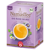 Teekanne NamasTee - "DIE RUHE SELBST" Ayurvedische Mischung - MHD: 30.06.2024 (15 Teebeutel à 1,8 g)