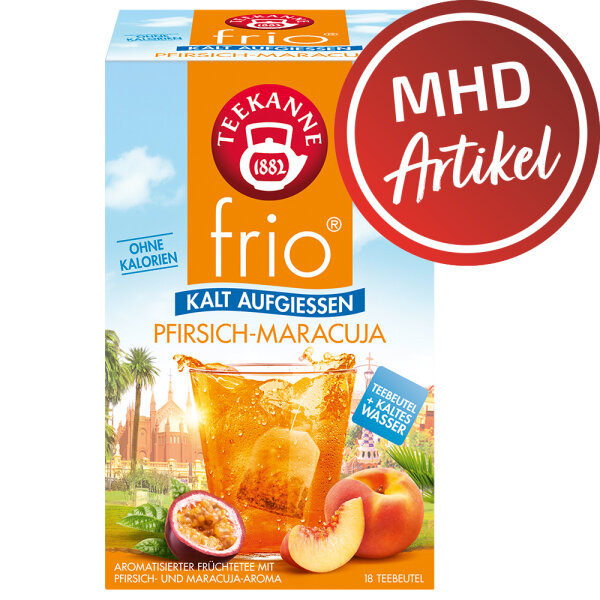 Teekanne FRIO Pfirsich Maracuja - MHD: 30.04.2026 !! (18 Beutel)