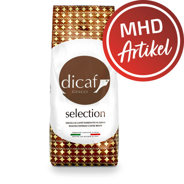 dicaf GHIGO - CAFFÈ SELECTION - Kaffeebohnen - MHD: 31.01.2026 !! (1000 g)