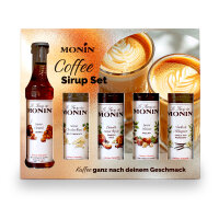 Monin Sirup Mini-Set zum Verfeinern von Kaffee et cetera...