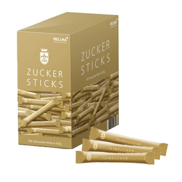 Hellma Zuckersticks Goldline 750 x 4 g